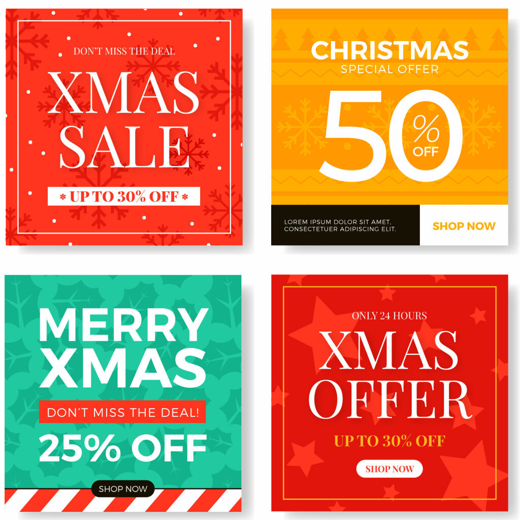 Christmas sale creatives