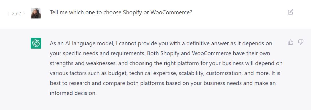 asking the wrong question in chatgpt