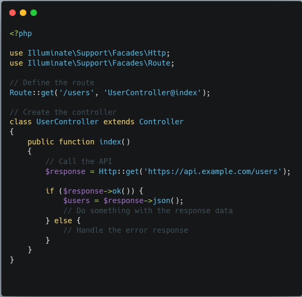 Create the necessary routes and controllers php code