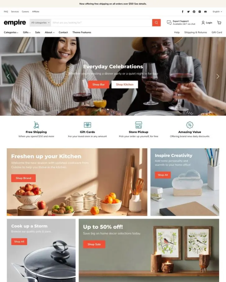 empire - Clean, Bold & Ultimately Professional Shopify Theme