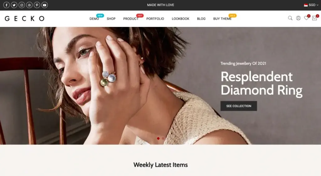 Gecko: Performance-optimized & Customizable Theme