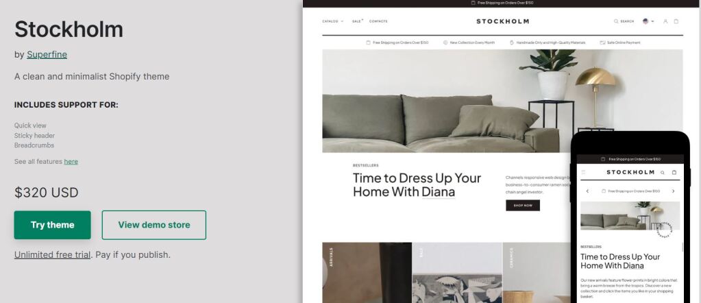 stockholm - Minimalist Feel, Stylish Design