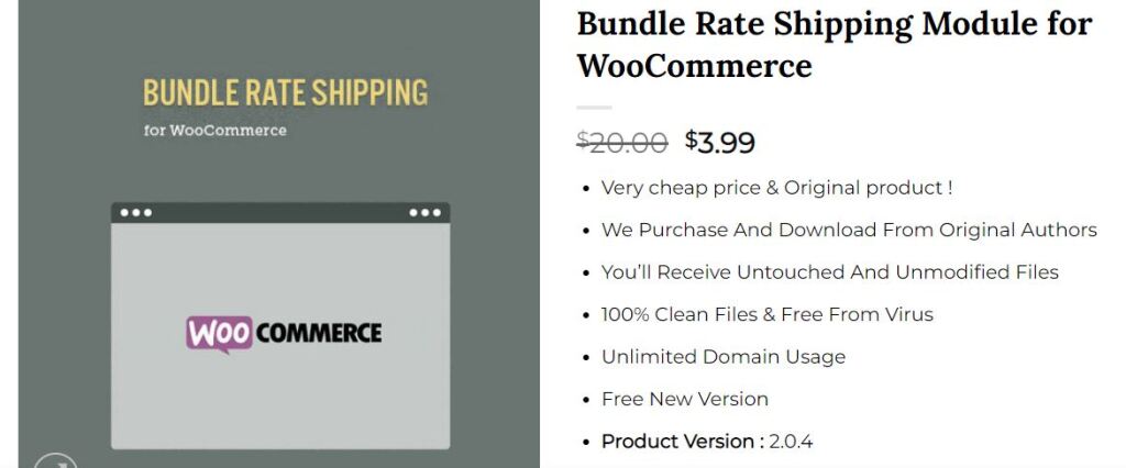 Bundle Rate Shipping