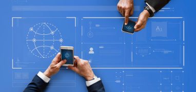 People Transferring Data