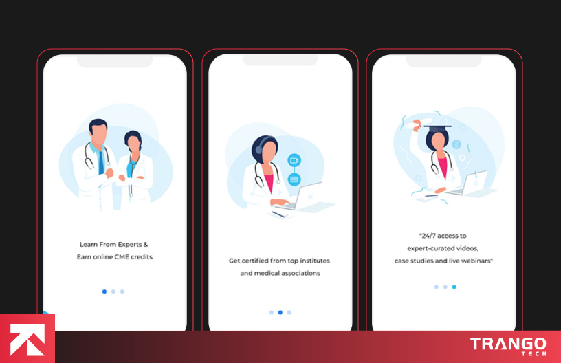 illustrating doctor training app