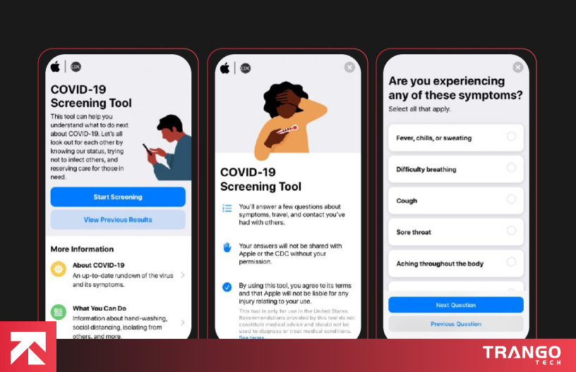 illustrating health information app