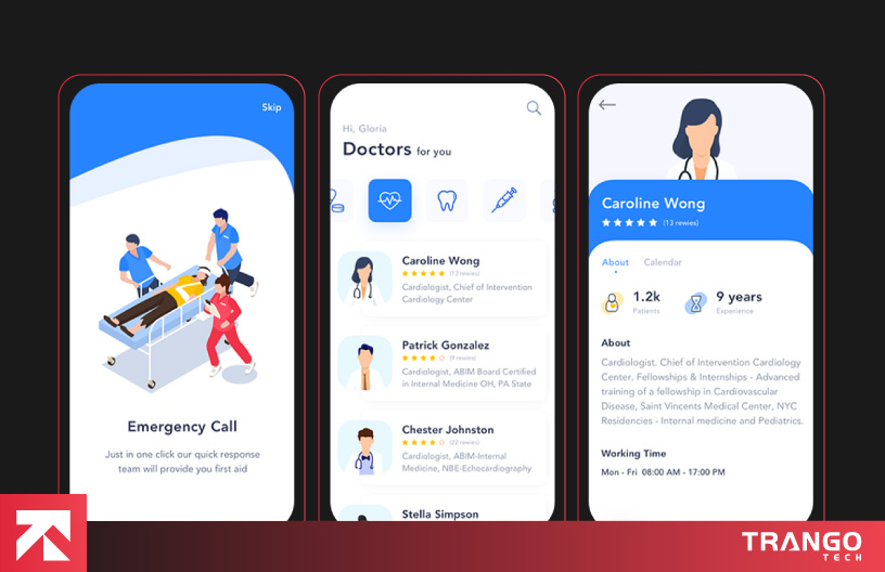 illustrating hospital app