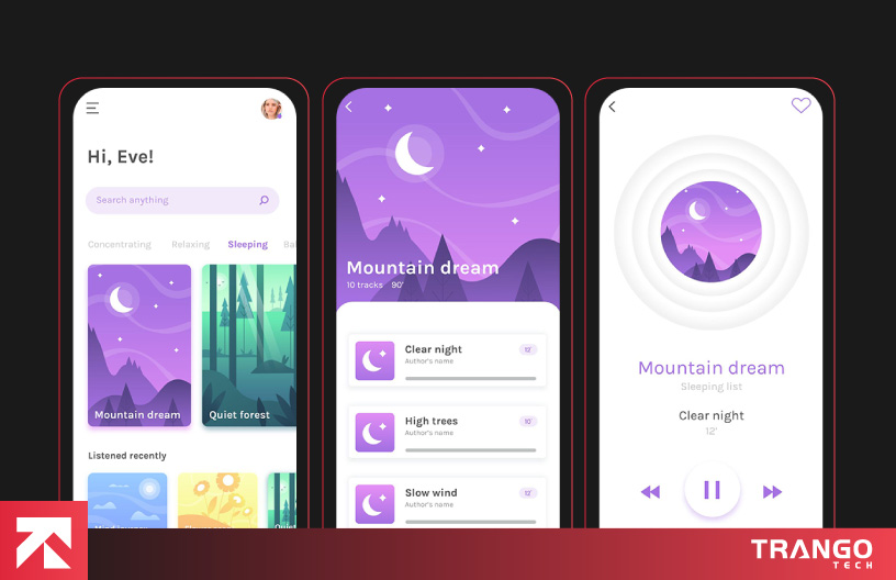 illustrating sleeping app