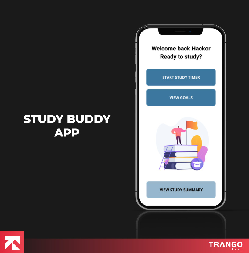 illustration of study buddy app