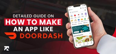 featured image of blog on how to make an app like DoorDash