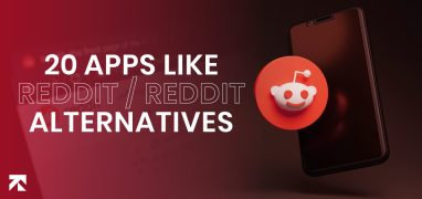 blog banner of "apps like reddit - top reddit alternatives"