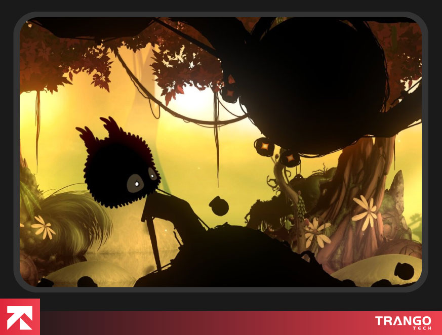 showing gameplay screen of BadLand on android