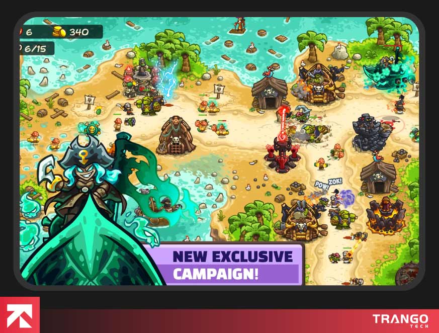 showing gameplay screen of kingdom rush vengeance on android