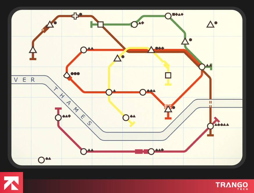 showing gameplay screen of Mini Metro on android