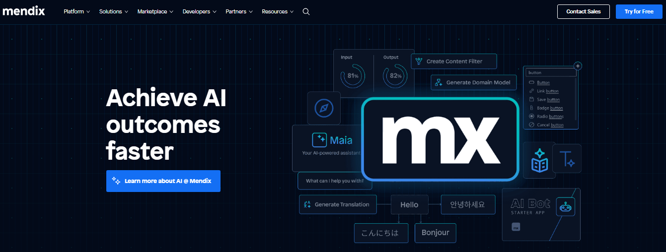 mendix - one of builder.ai alternative