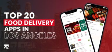 blog banner of best food delivery apps in los angeles