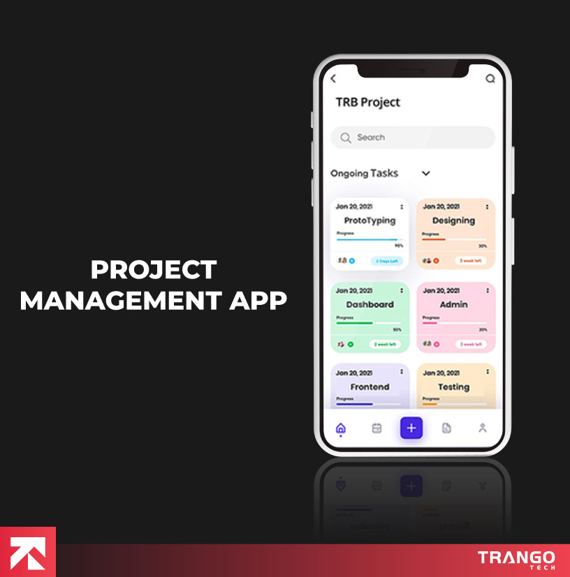 project management app is one of power apps examples. It is shown in the images form