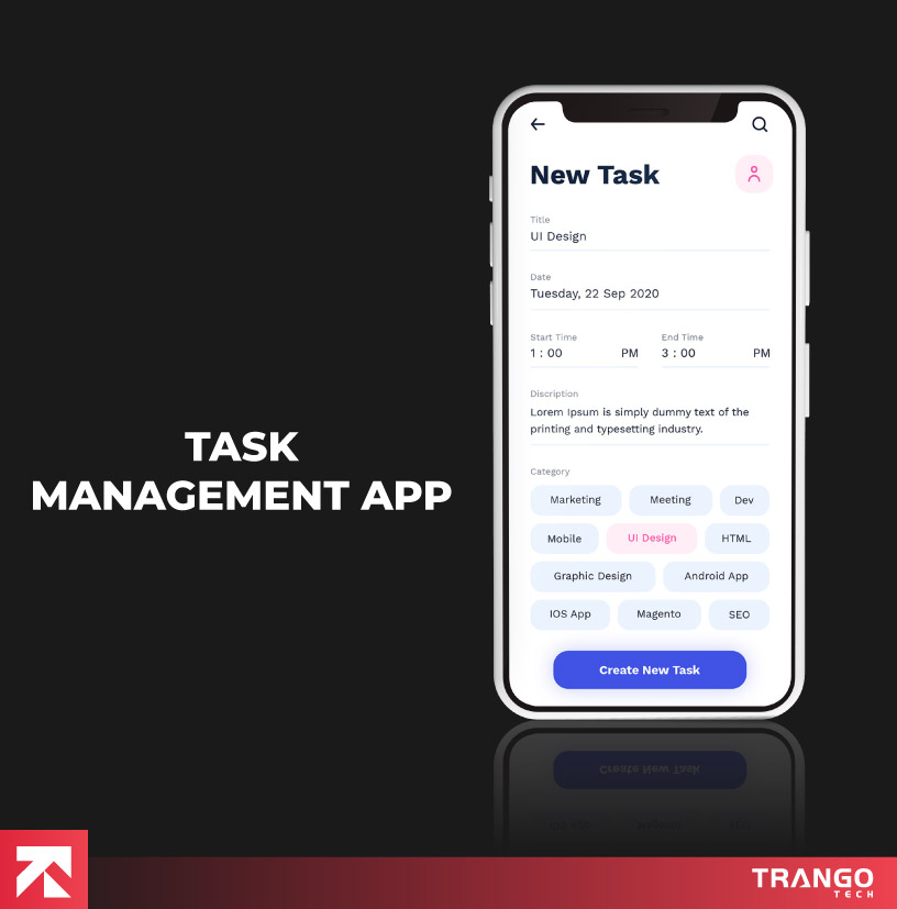 task management app image showing as power apps example