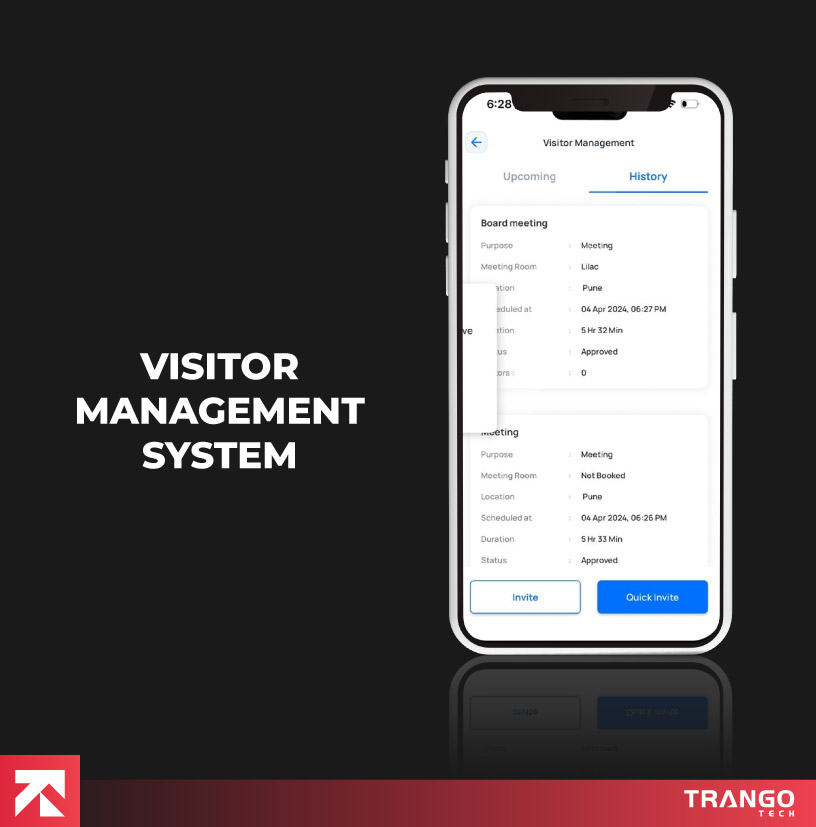 visitor management system is one power apps examples. It is shown in the form of image