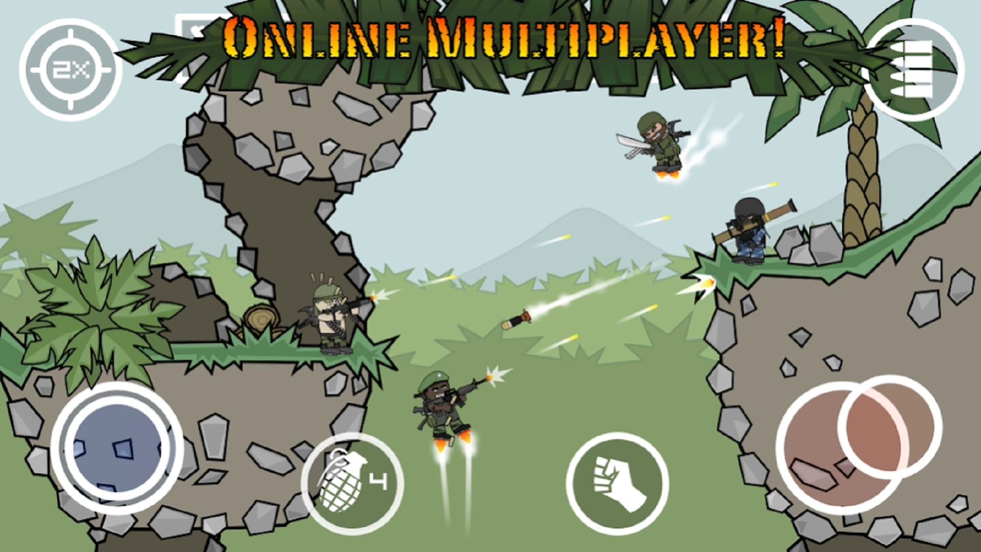 Mini Militia, it is one of the games like pubg