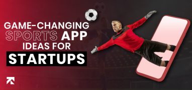 Creative game-changing sports app ideas for startups featuring a goalkeeper dive, by Trango Tech.